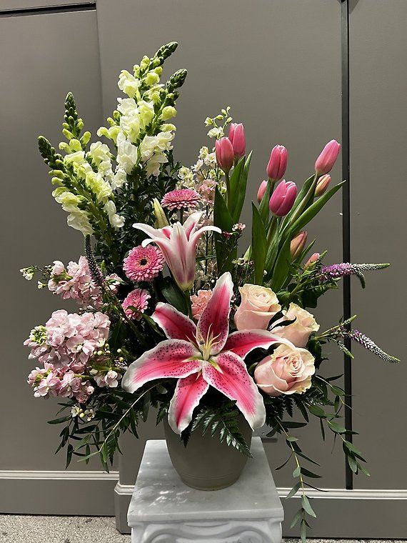 Pink Tulip Garden Bouquet