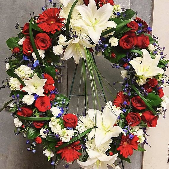 With Distinguished Wreath